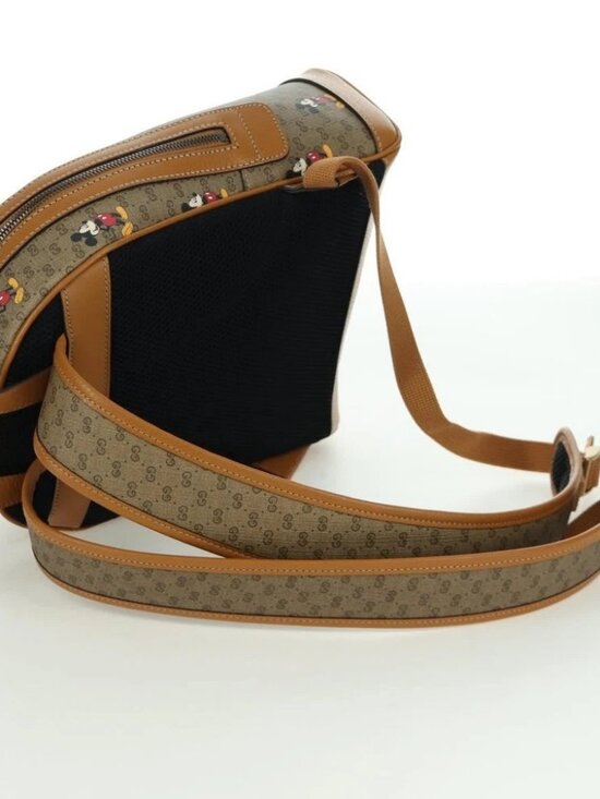 GUCCI Micro GG Supreme Disney Backpack PVC Beige Gold 552884 Auth 171451SAM main image 7